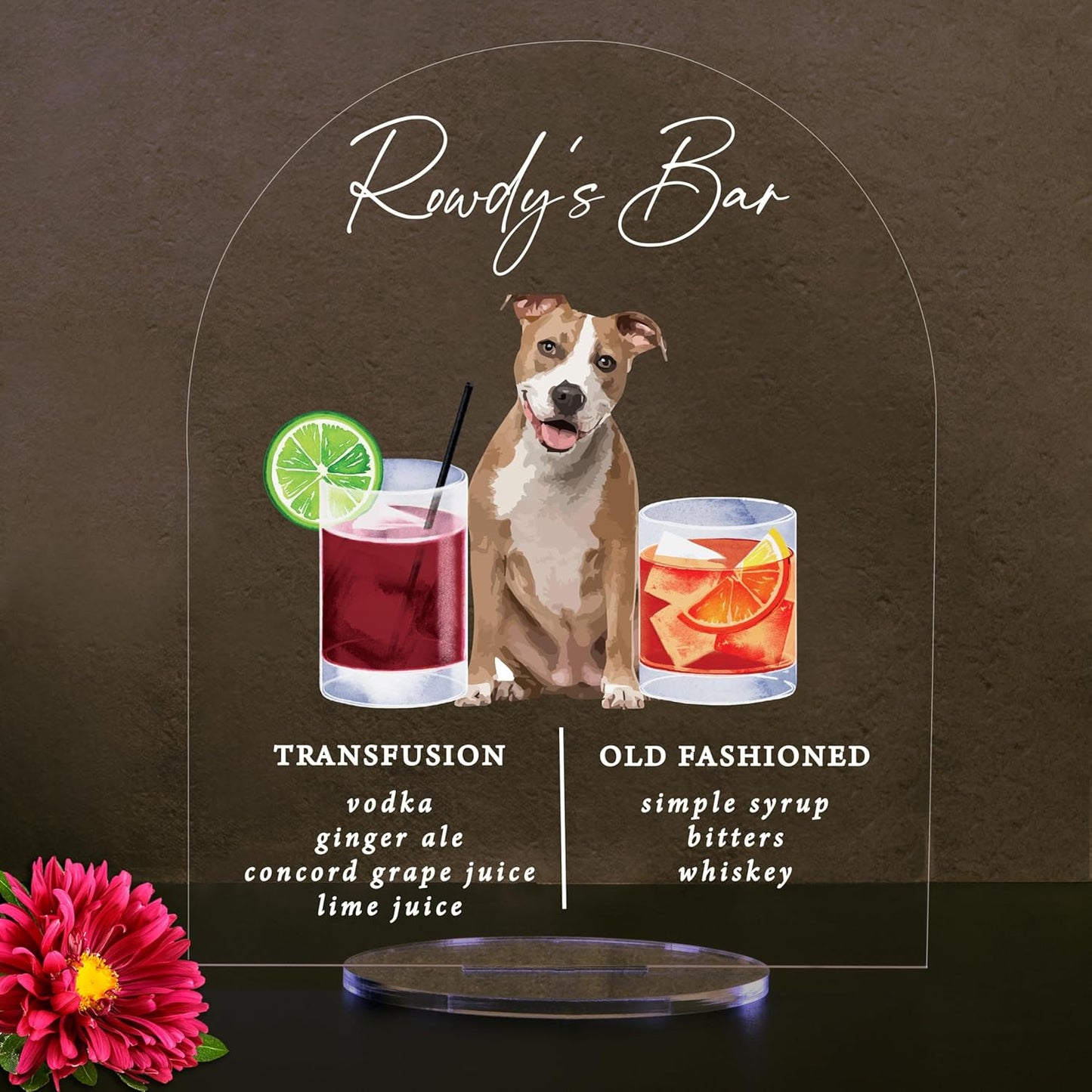 Pet Signature Drink Wedding Signs