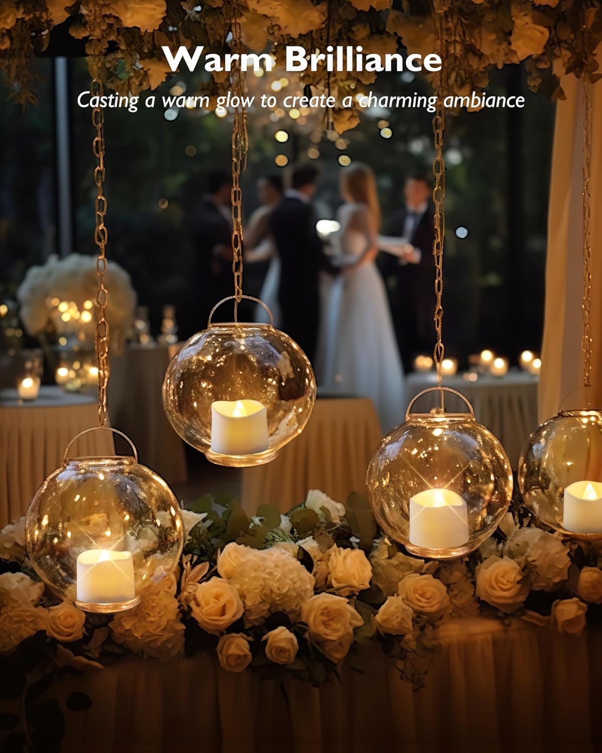 Homemory 12pcs Remote Timer LED Tea Lights Candles, 400+Hours Flickering Flameless Battery Votive Tealights for Tabletop Lighting, Centerpieces Decor, Holiday