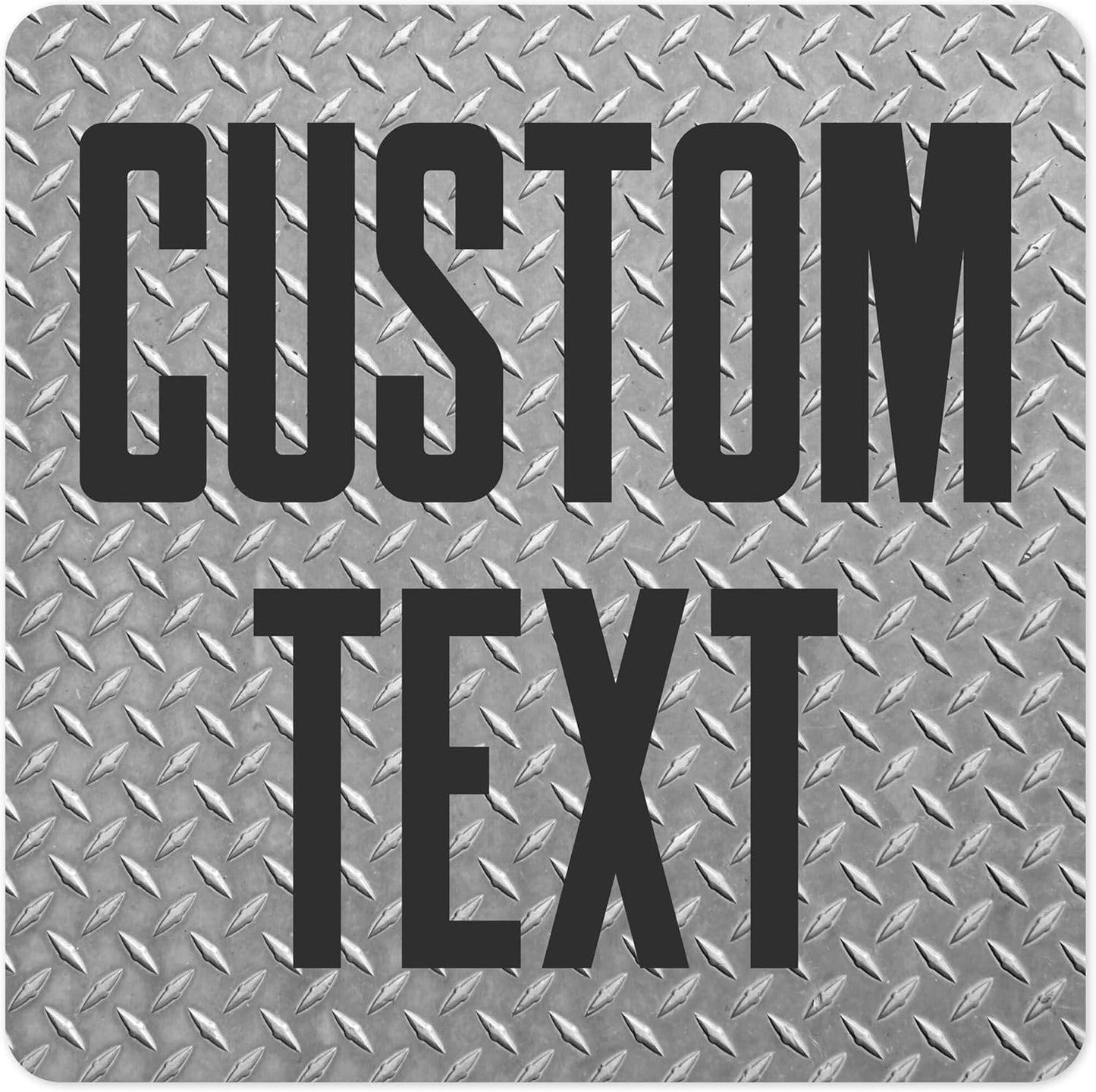 Custom Sign, Custom Street Sign, 11 Font Colors, 13 Font Styles, 4 Hole Options, 22 Sizes, 24x24 Inches, Rust Free DiBound, Fade Resistant, Made in USA by My Sign Center (Diamond Metal)