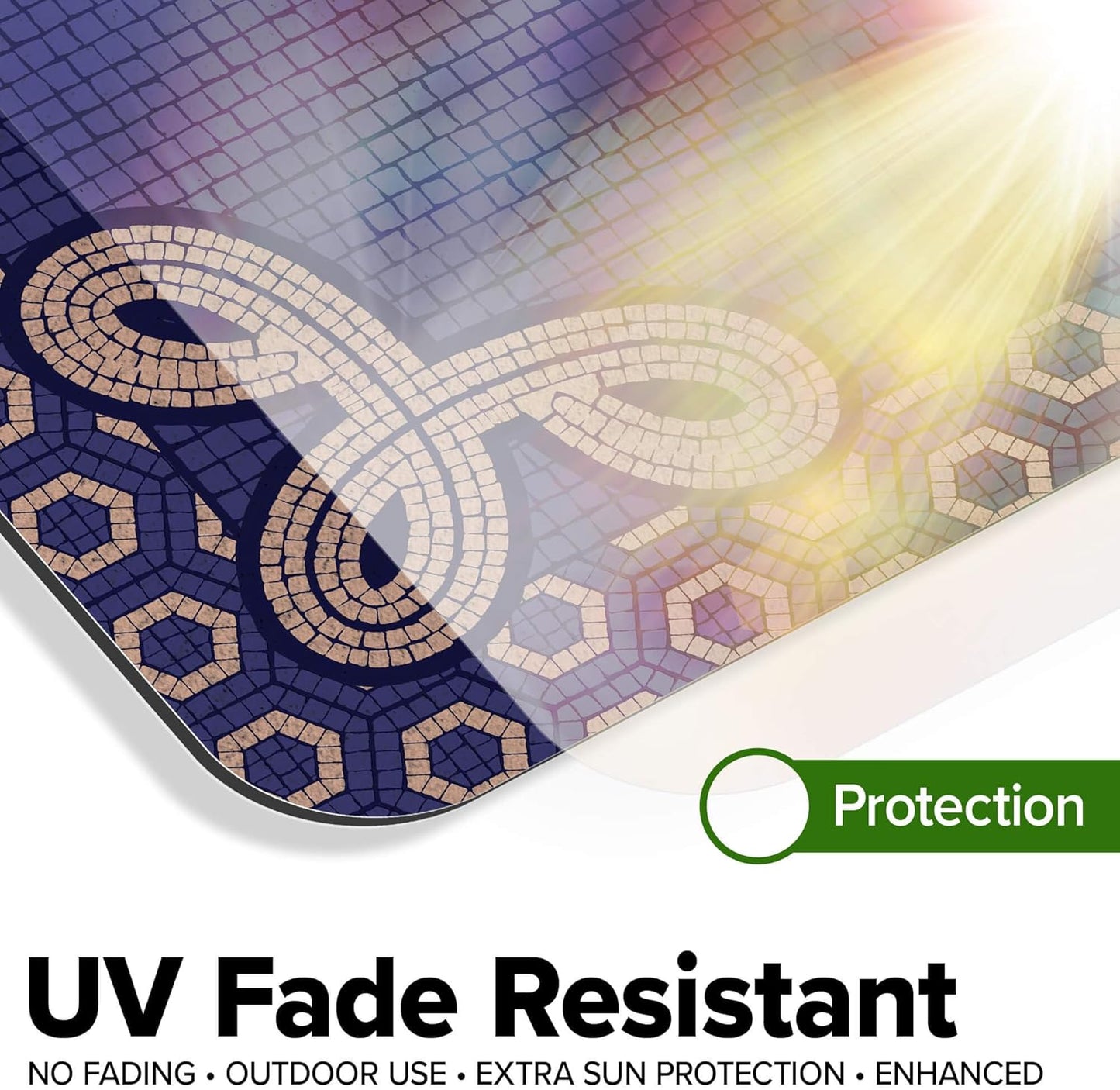 Custom Sign, Custom Street Sign, 11 Font Colors, 13 Font Styles, 4 Hole Options, 22 Sizes, 24x24 Inches, Rust Free DiBound, Fade Resistant, Made in USA by My Sign Center (Fauxsaic 1)