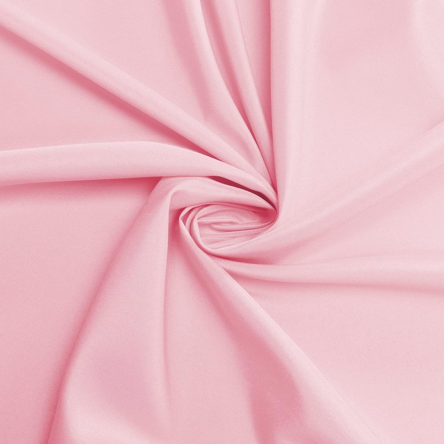 sancua Round Tablecloth - 80 Inch - Water Resistant Spill Proof Washable Polyester Table Cloth Decorative Fabric Table Cover for Dining Tables, Buffet Parties and Camping, Pink