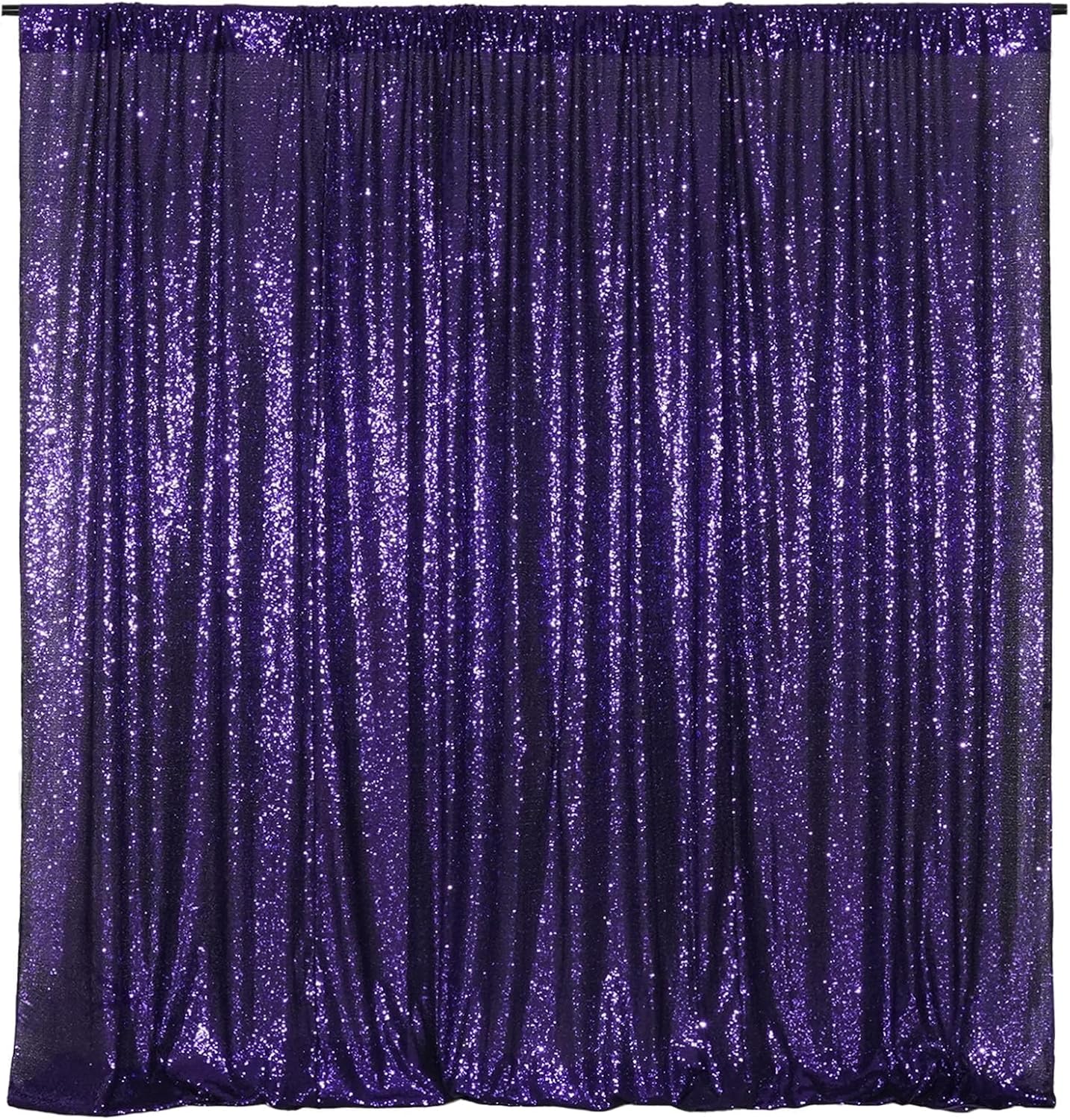 Poise3EHome 2Ft x 8Ft Champagne Sequin Backdrop Curtain, Glitter Thick Satin Sequin Background Drapes, Sparkly Opaque Photography Curtain,Xmas Thanksgiving Backdrop for Wedding Party Festival Decor
