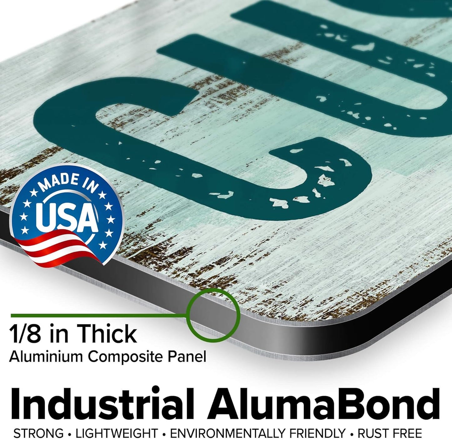 Custom Sign, Custom Street Sign, 11 Font Colors, 13 Font Styles, 4 Hole Options, 22 Sizes, 8x32 Inches, Rust Free DiBound, Fade Resistant, Made in USA by My Sign Center (Shabby Chic)