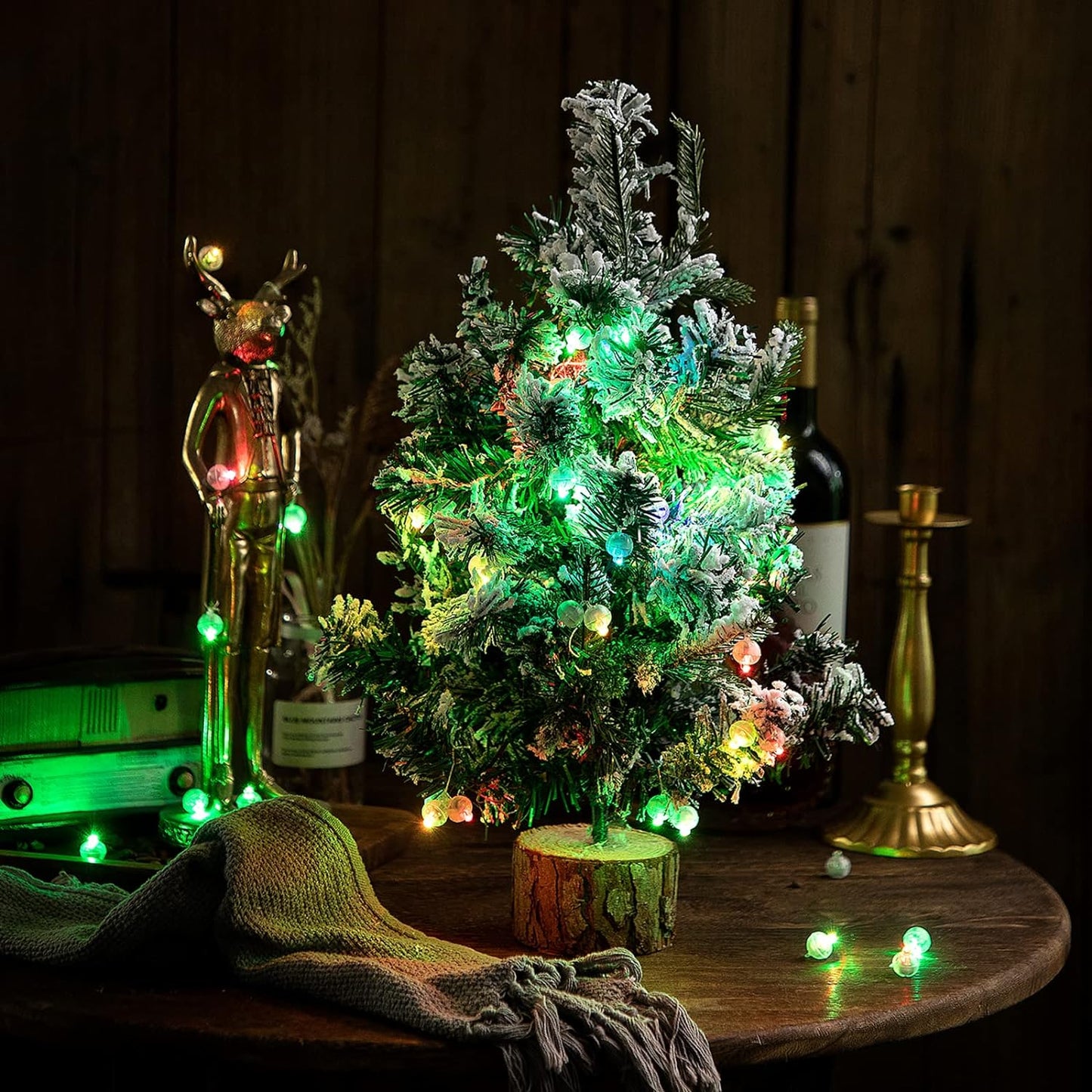 Aogist 100Pcs Green Balloon Lights with Hook,Long Standby Time,Waterproof Mini Light for Birthday Party Wedding Christmas Halloween Easter Decorative (Steady)