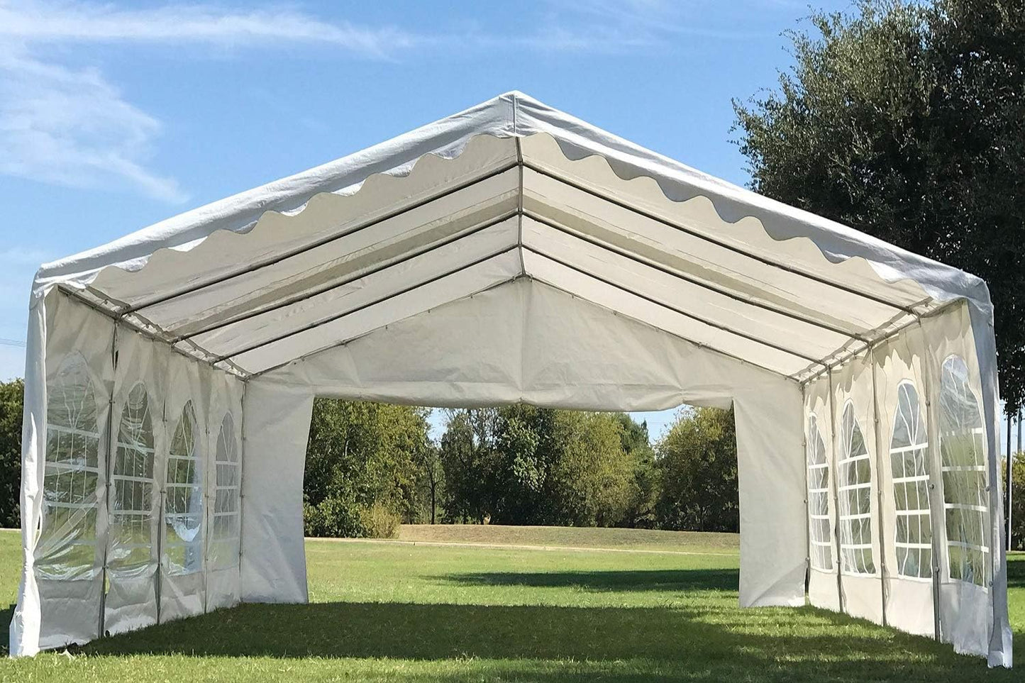 DELTA 26'x16' Budget PE Party Tent + (2) Long Storage Bags,Tents for Parties, Canopy Carpas para Fiestas,Wedding Event Tents for Outdoor Events (B Model)