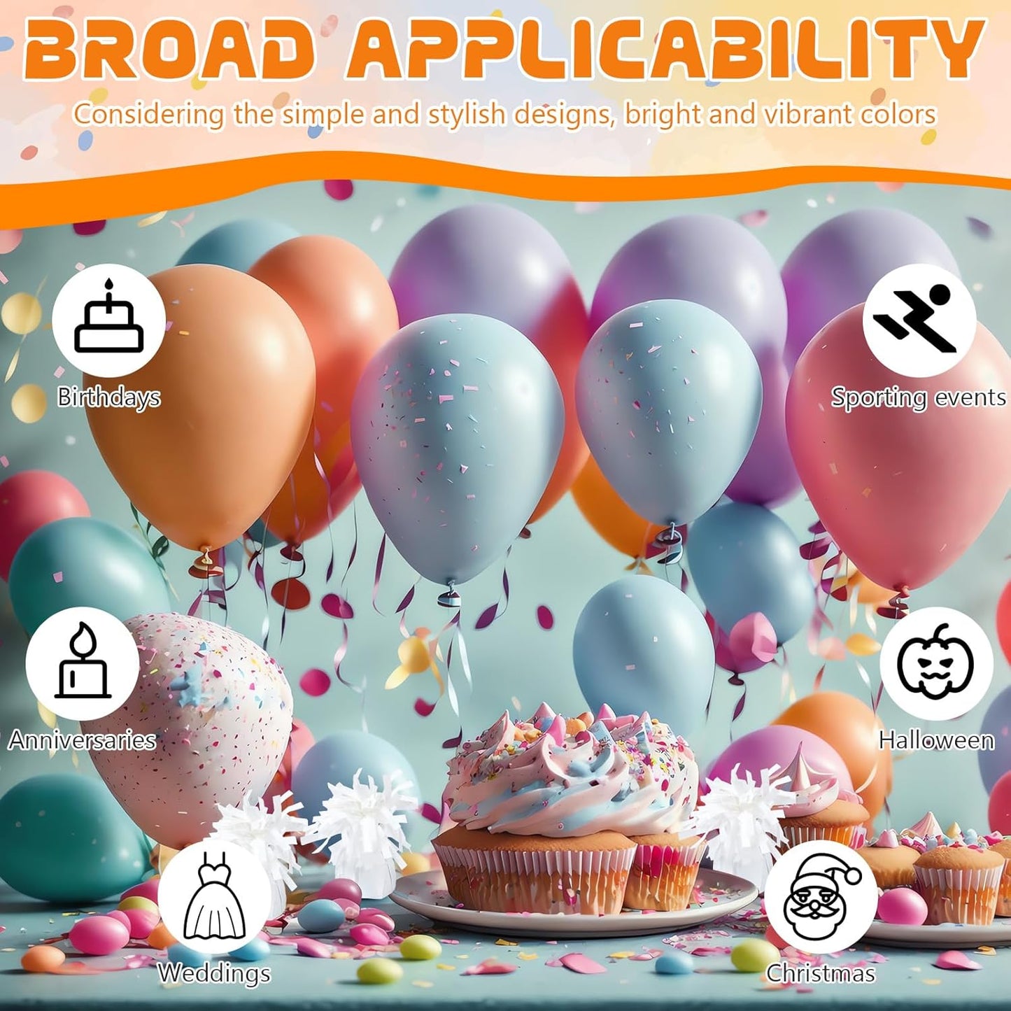 8 Pcs White Metallic Balloon Weights Holder Anchors Balloon Holder Weights for Helium Balloons Birthday Graduation Party Christmas Wedding Celebration Decoration (White)