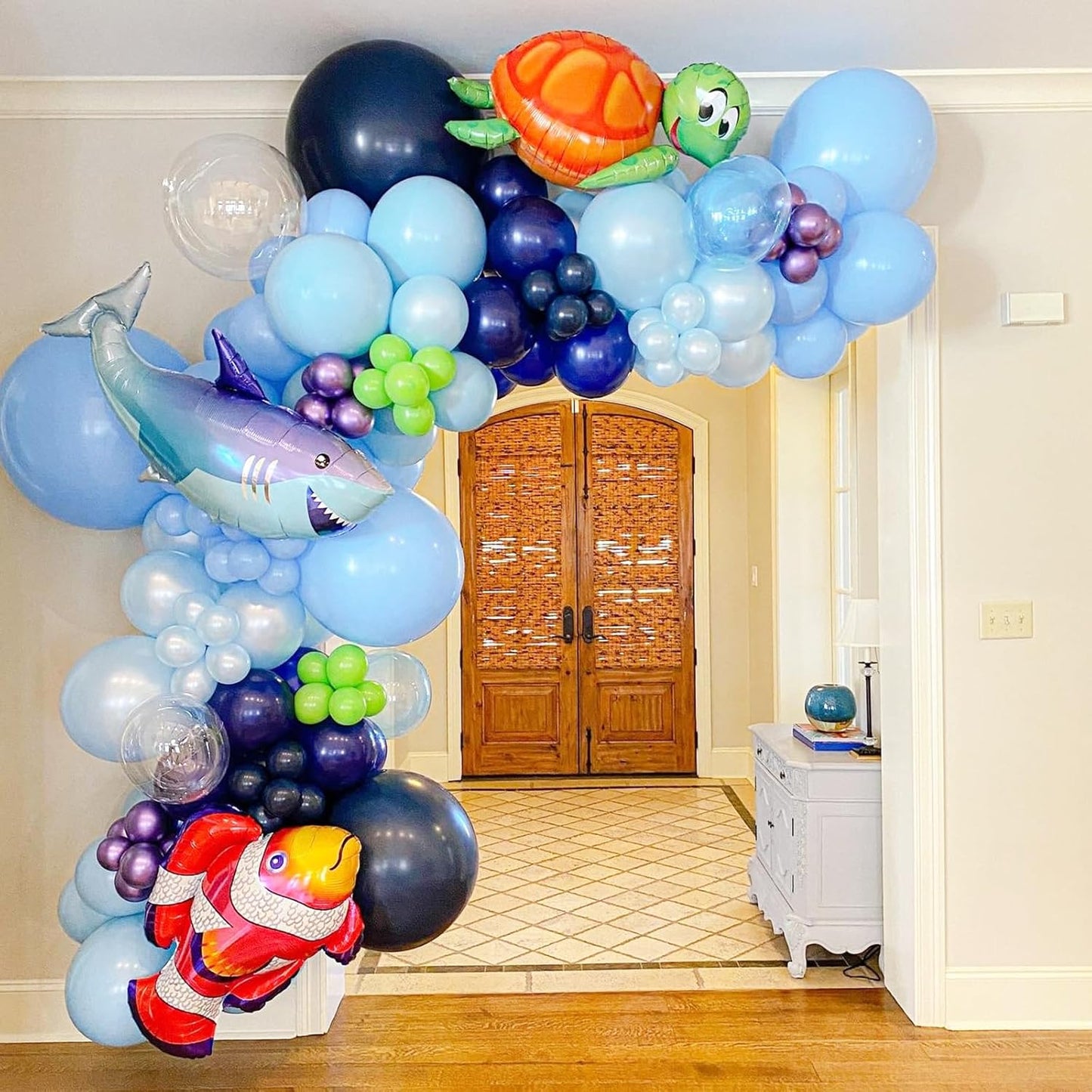 90pack Navy Blue Balloons Different Size 18/12/10/5 Inch Dark Blue Balloon Garland Arch Kit for Graduation, Wedding, Birthday, Baby Shower, Gender Reveal, Anniversary Party Decorations