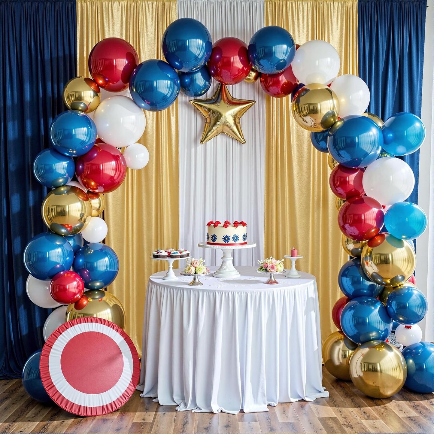 Outpain Thick 20 ft x 10 ft Gold Sequin Backdrop Curtain for Parties, Wrinkle Free Glitter Photo Backdrop Drapes 4 Panels 5x10ft Gold Back Drop Cloth for Wedding Christmas Photography Background