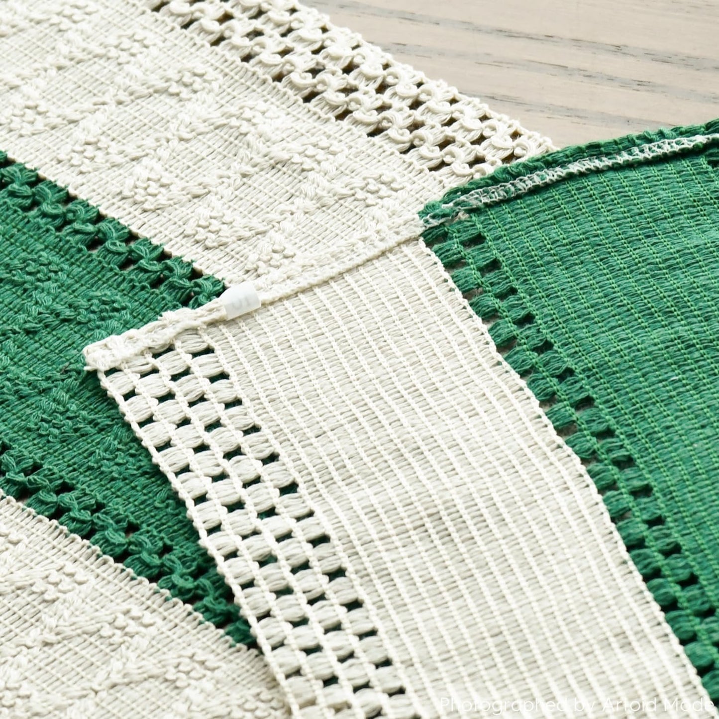 Artoid Mode Dark Green Farmhouse Rustic Table Runner, Seasonal Holiday Hollow Kitchen Dining Table Decoration for Home Party Decor 12x60 Inch