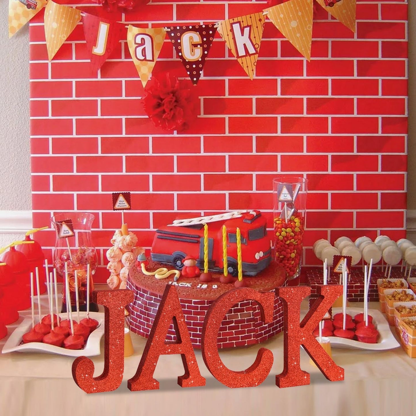 TONIFUL 8 Inch Red Glitter Letter K Table Centerpiece A-Z Red Birthday Party Decorations,Red Alphabet K for Birthday,Chrismas,Graduation,Bridal Shower,Wedding,Anniversary Party Supplies