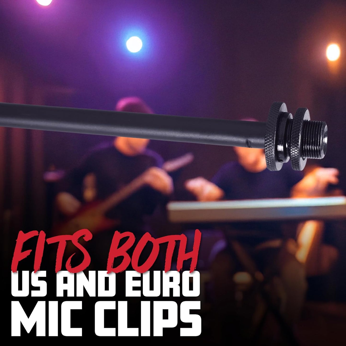 Gator Frameworks Standard Tripod Microphone Stand with Boom Arm,3/8" and 5/8" Adapters, (GFW-MIC-2010)