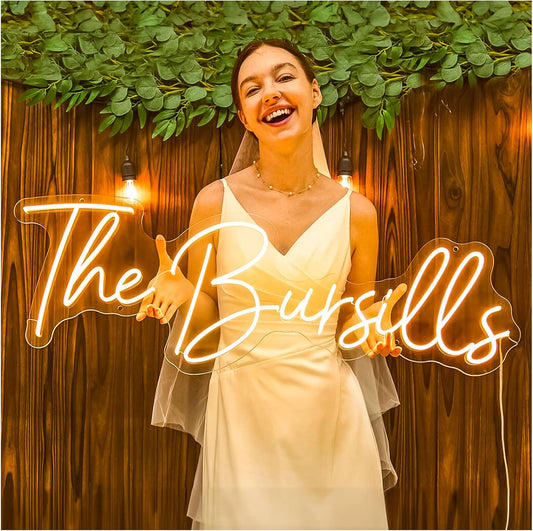 Custom Neon Sign, Neon Sign Customizable for Wedding Sign, LED Neon Name Sign Personalized for Business Bar Salon Beauty Studio Light Up Sign