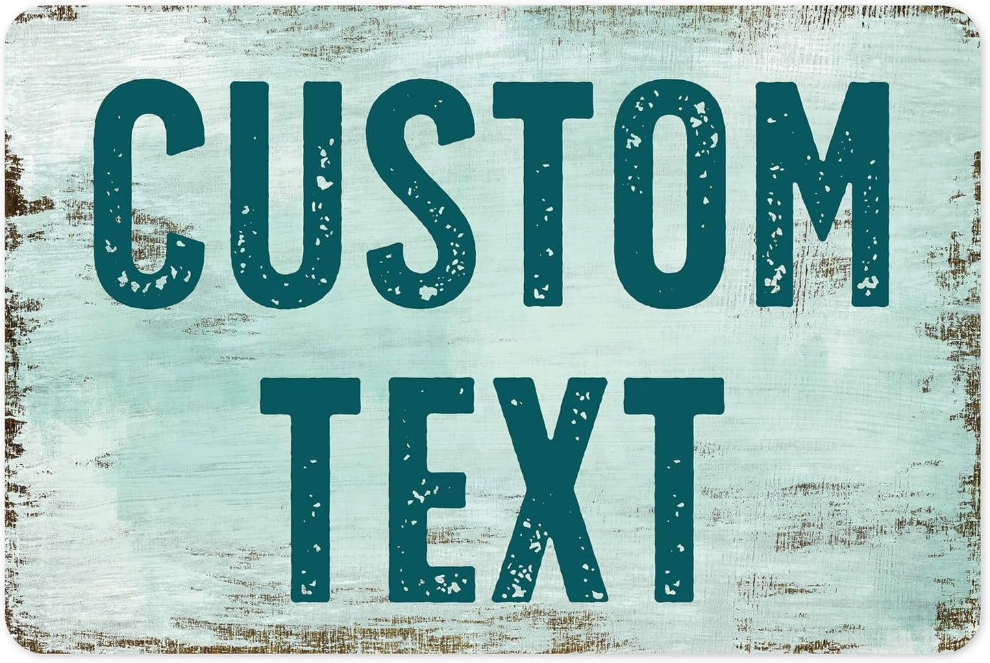 Custom Sign, Custom Street Sign, 11 Font Colors, 13 Font Styles, 4 Hole Options, 22 Sizes, 12x18 Inches, Rust Free DiBound, Fade Resistant, Made in USA by My Sign Center (Shabby Chic)