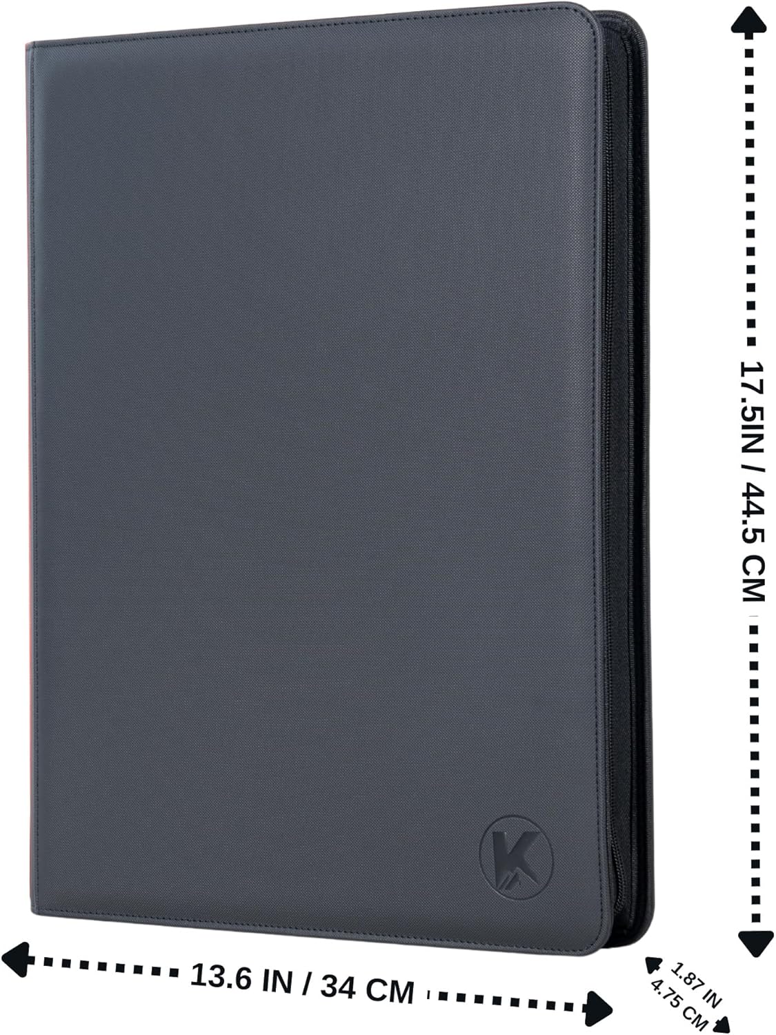 1600+ Pockets Trading Card Binder, 16-Pocket Card Ablum Compatible with MTG,Sports Cards & Other Standard Size Trading Card (BLACK)