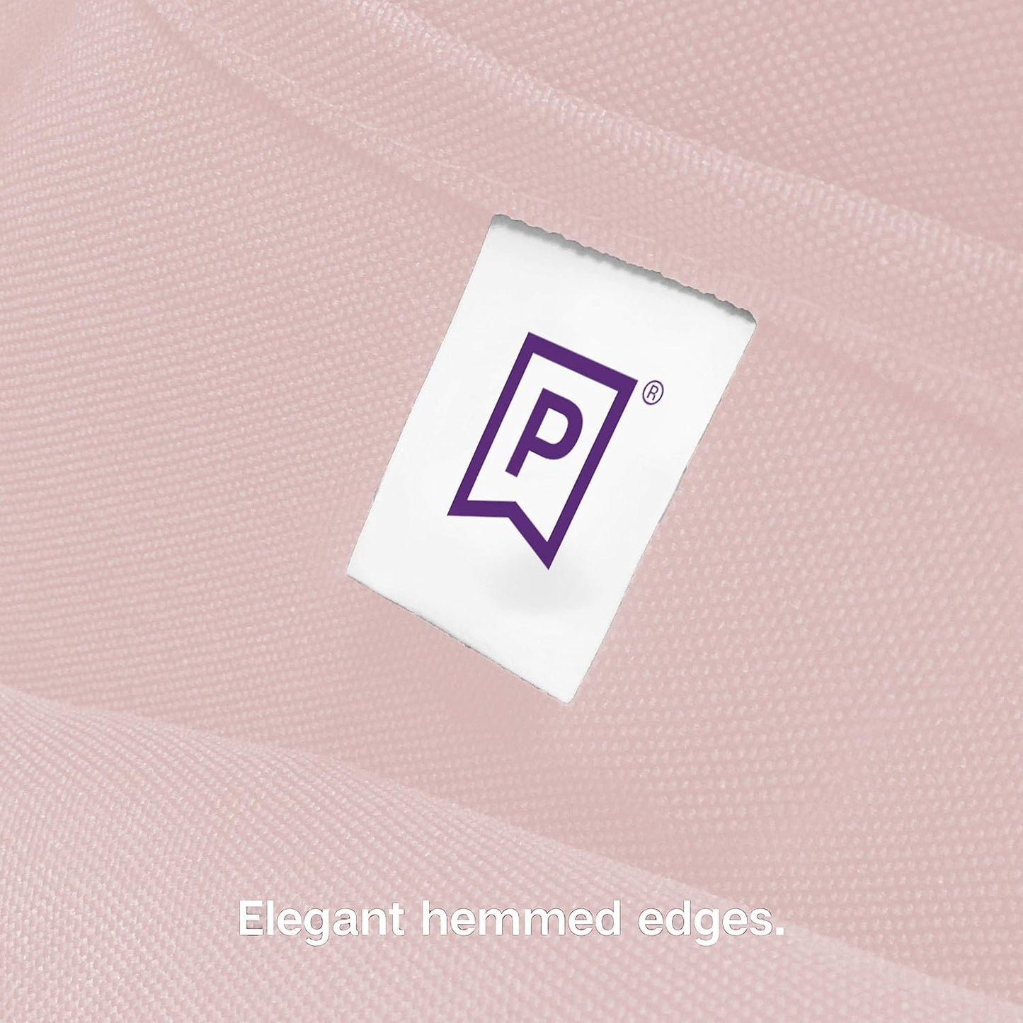 Gee Di Moda Square Tablecloth - 52 x 52 Inch Pink Table Cloth for Small Square or Round Tables - Heavy Duty Washable Fabric - for Buffet Table, Holiday Party, Dinner, Wedding & Baby Shower