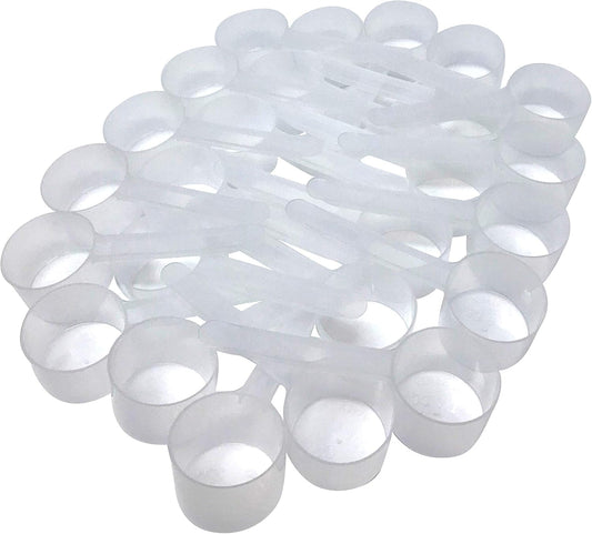 53 mL (1.8 Oz. | 3.58 Tablespoon) Long Handle Scoop for Measuring Coffee, Pet Food, Grains, Protein, Spices and Other Dry Goods (Pack of 100)