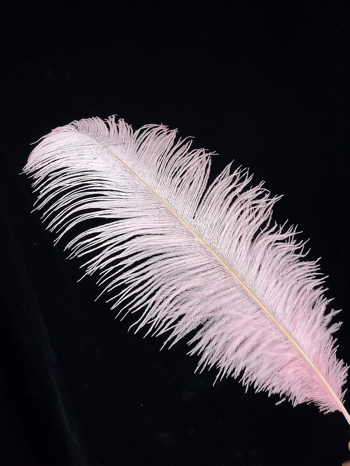 Happy Feather 16-18 inch Pink Ostrich Feathers Craft for Wedding Party Centerpieces Home Decoration DIY Craft Pack of 10