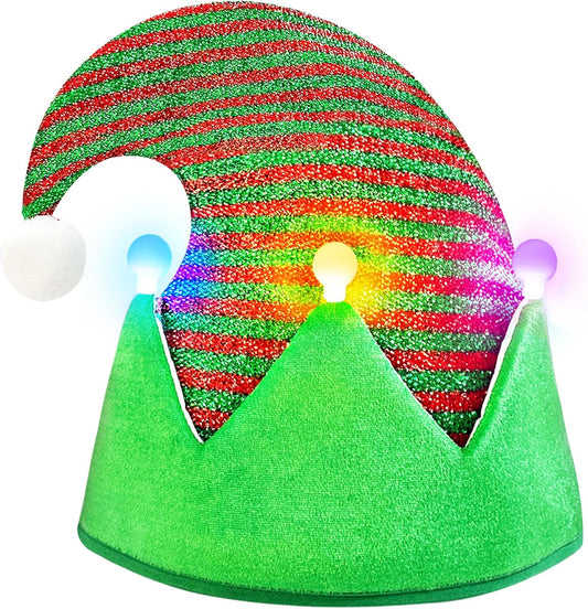Elf Hat Felt Elf Hat with Jingle Bells Santa Hats Hat Great Holiday Party Costume New Year Gift Ideas and Accessory
