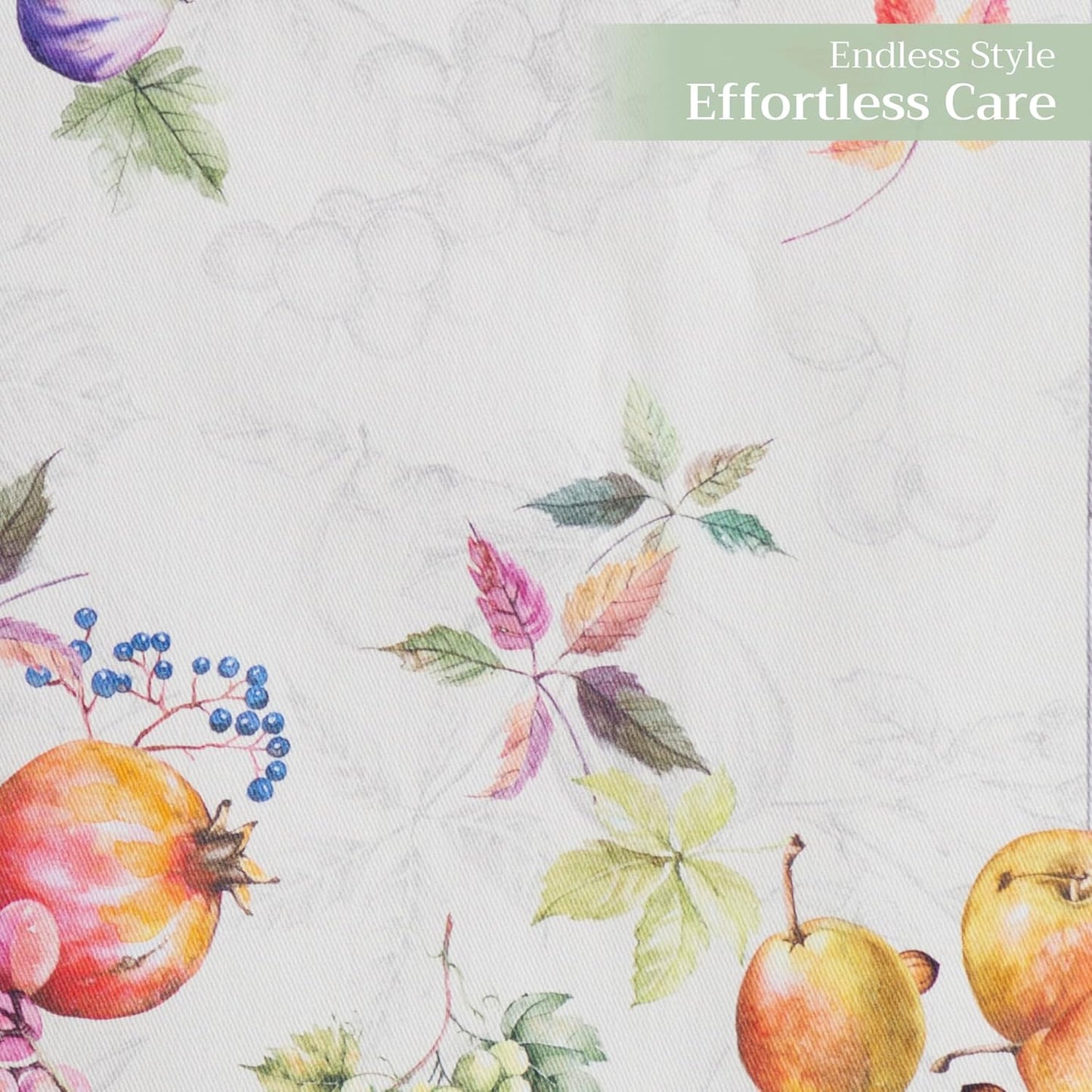 Maison d' Hermine Table Runner 100% Cotton Single Layer Table Runners 72 inches Long for Thanksgiving Christmas Decorations Home Kitchen Dining Party Wedding (Fruit D'Hiver, 14.5" x 72")