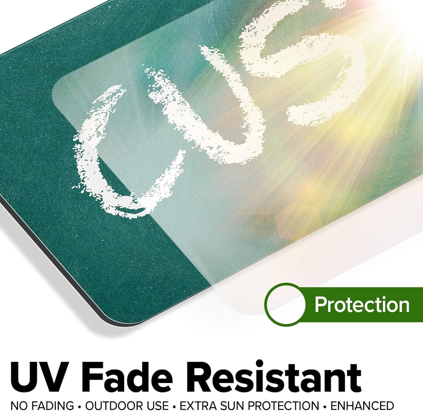 Custom Sign, Custom Street Sign, 11 Font Colors, 13 Font Styles, 4 Hole Options, 22 Sizes, 6x24 Inches, Rust Free DiBound, Fade Resistant, Made in USA by My Sign Center (Chalkboard Green)