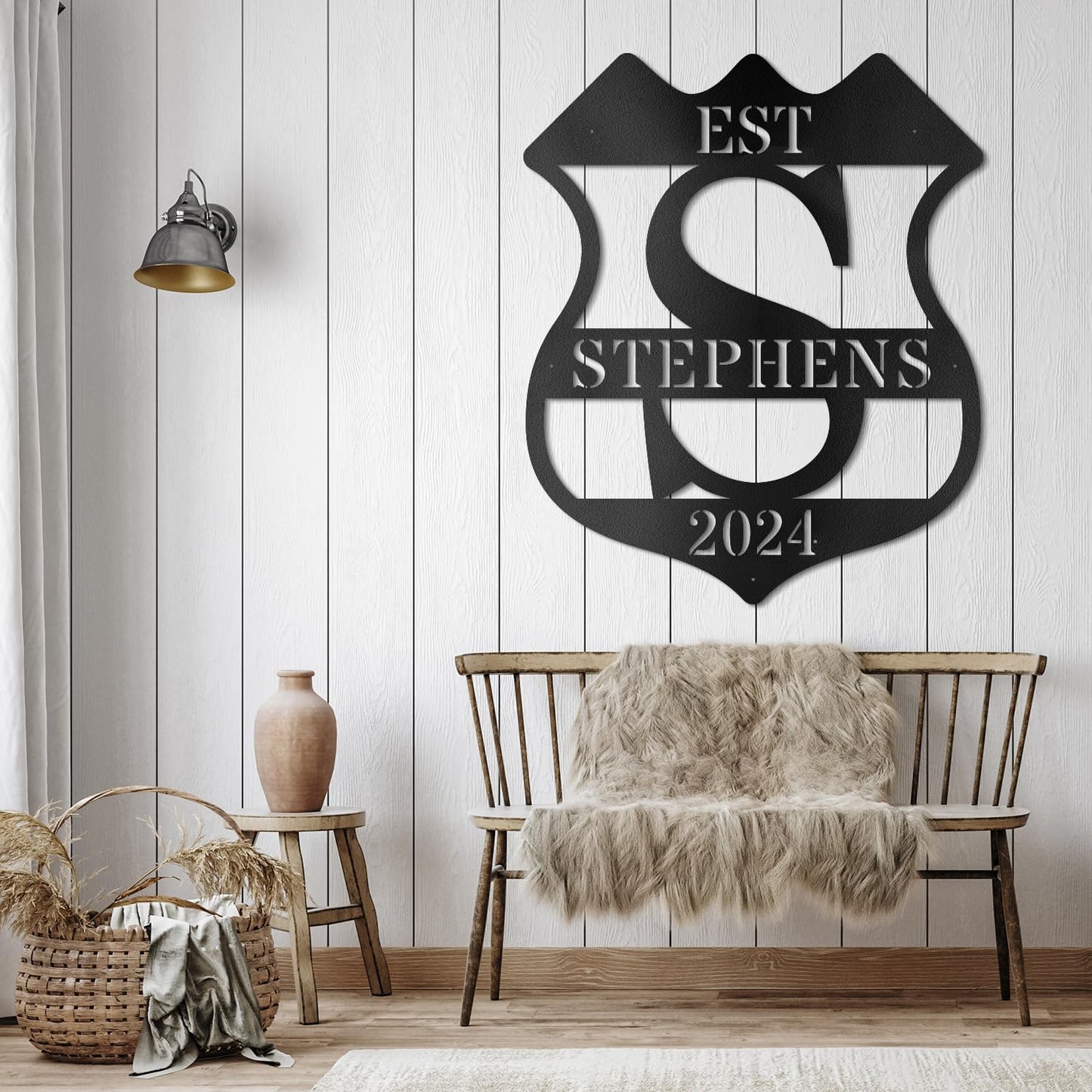 Custom Metal Signs Metal Name Sign Metal Wall Art Split Letter Monogram Wall Decor Metal Wall Art Last Name Sign Family Name Sign Personalized Wedding Gift Fire Pit Sign Outdoor Decor Cabin Sign