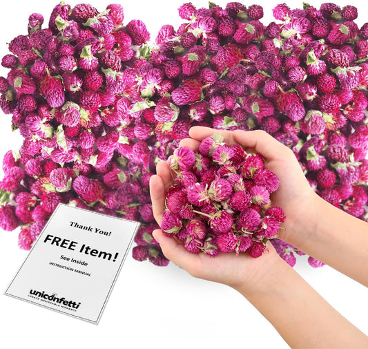 Dried Flower Thousand Days Biodegradable Confetti - Real Flower Petals for Weddings, Flower Girl Toss, Wedding Send Off Ideas, Party Table Decoration | Boxed - 8oz (0.5lbs)