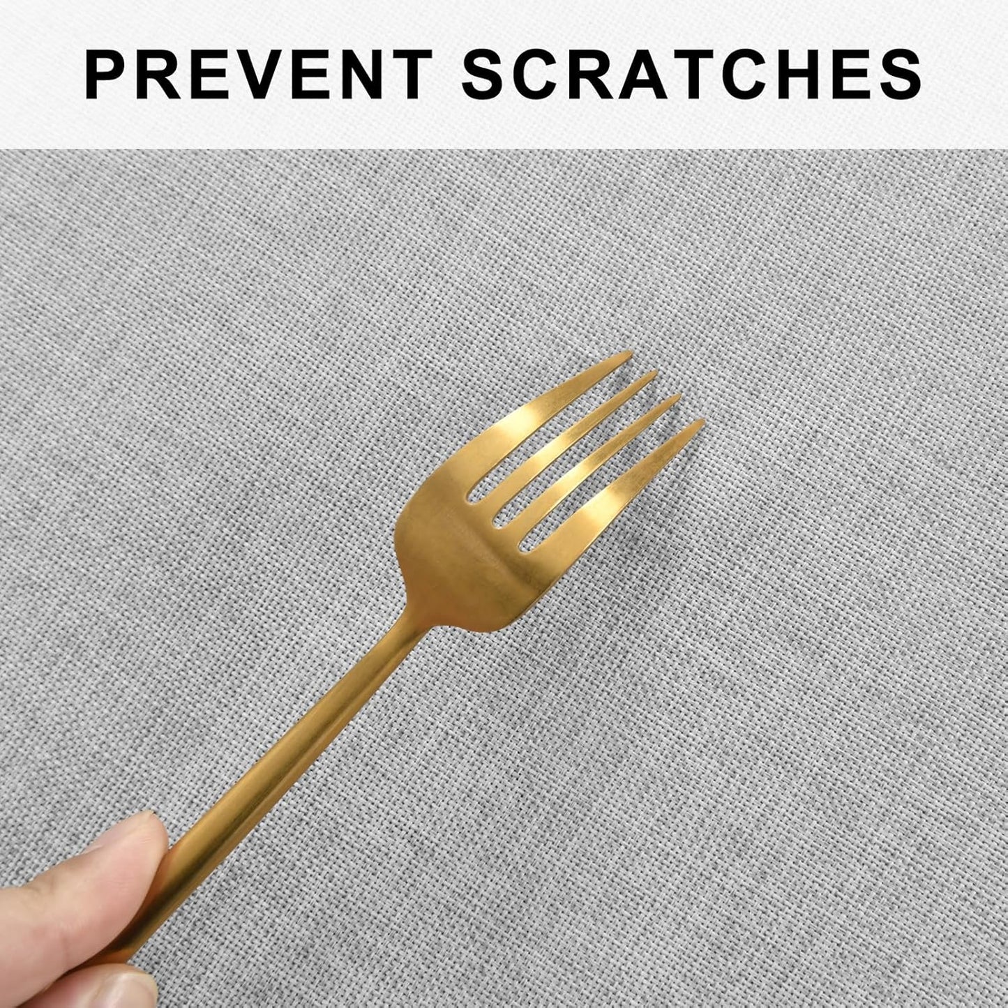 Hiasan Round Linen Tablecloth 50 Inch - Wrinkle and Stain Resistant Washable Polyester Fabric Table Cloth for Dining Room Kitchen Party, Light Grey