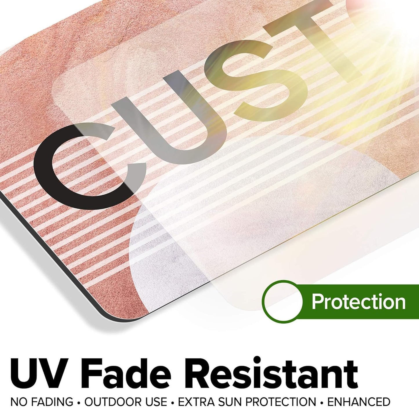 Custom Sign, Custom Street Sign, 11 Font Colors, 13 Font Styles, 4 Hole Options, 22 Sizes, 6x18 Inches, Rust Free DiBound, Fade Resistant, Made in USA by My Sign Center (Mid-Century Modern 2)