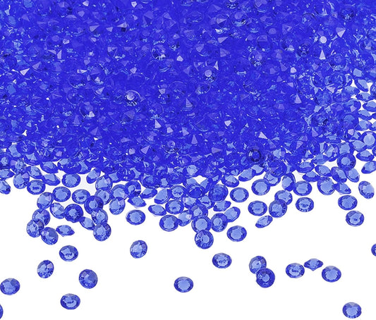 PATIKIL 10000 Pcs Wedding Table Scatter Confetti Crystals 4.5 mm Acrylic Diamonds Vase Fillers Gems for Table Centerpiece Decorations Party Vase Beads, Sapphire Blue