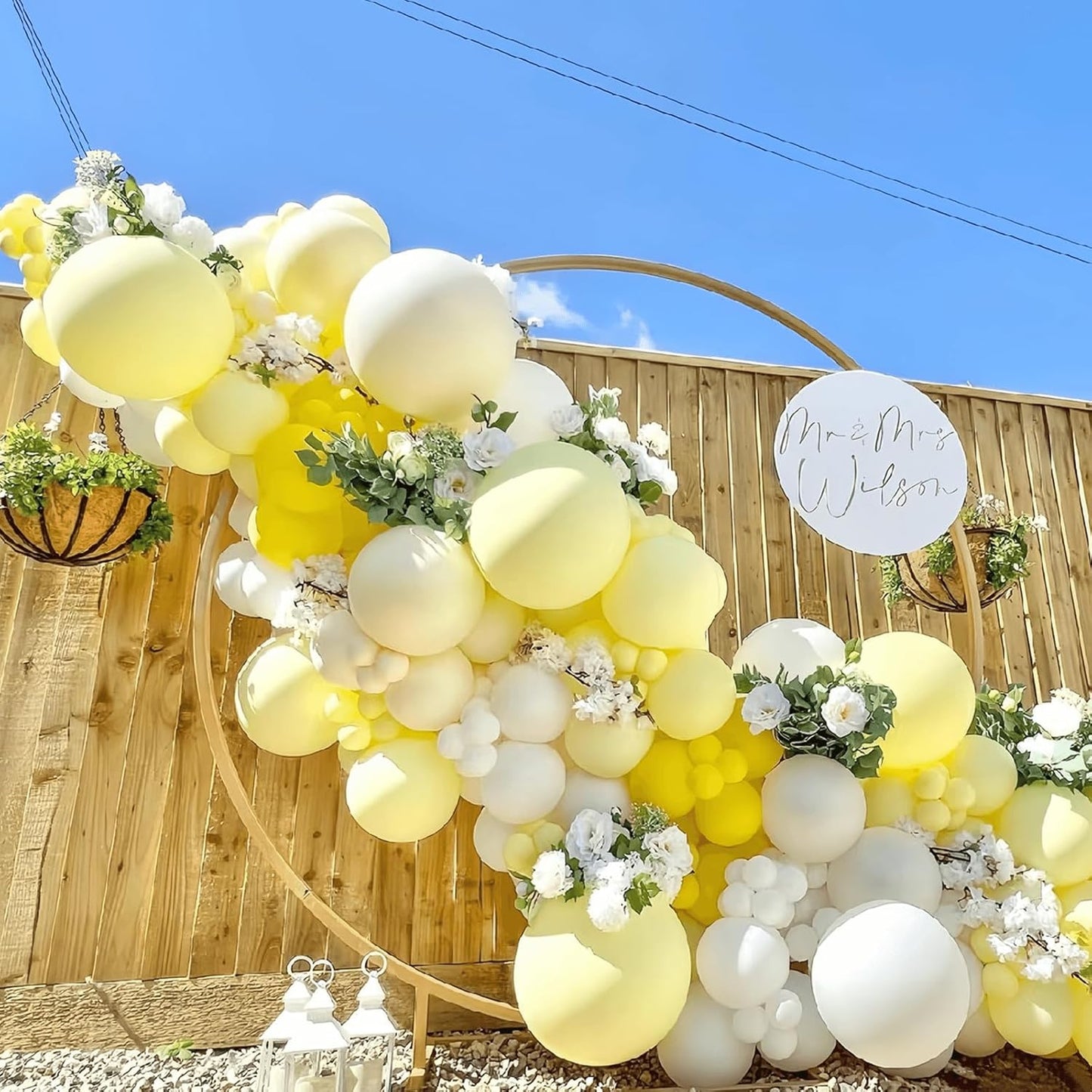 412pcs Pastel Yellow Balloon Garland Arch Kit 18 12 10 5 Inch Different Sizes Light Yellow Latex Balloons for Baby Shower Birthday Anniversary Wedding Gender Reveal Sunflower Party Decoration