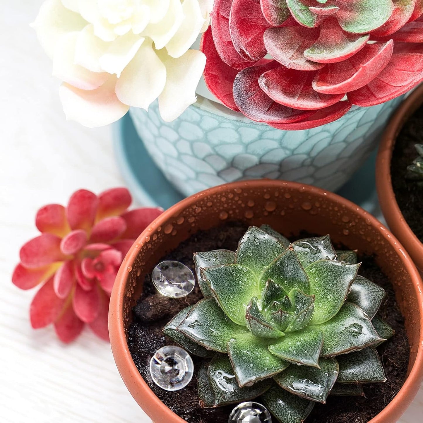 1000pcs/ Pack Wedding Table Acrylic Diamond Scatter Crystals Confetti Acrylic Gems Vase Fillers Rhinestones for Wedding, Bridal Shower, Vase Beads Decorations (12mm, Violet)