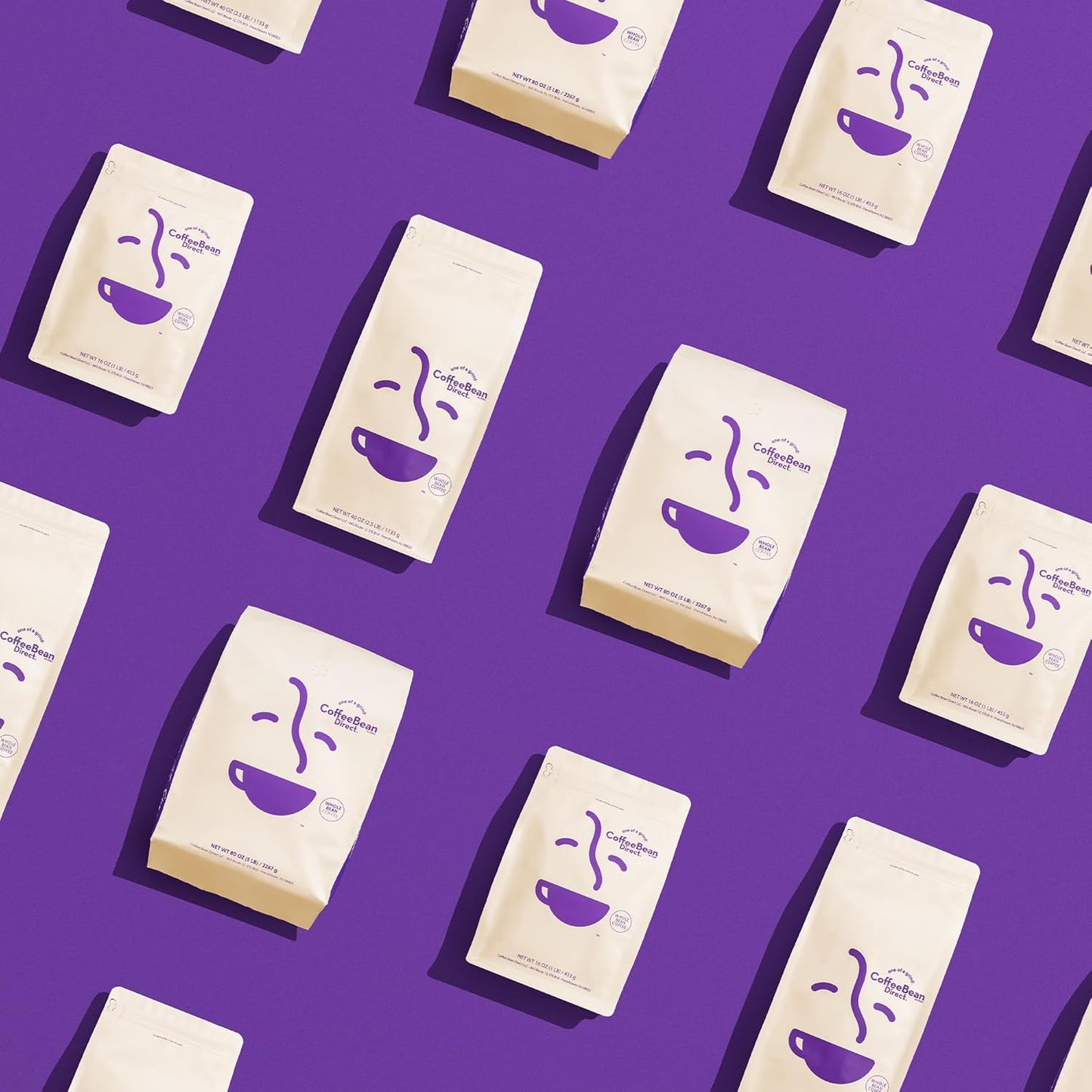 Coffee Bean Direct Organic Fair Trade Ethiopian Yirgacheffe, Whole Bean Coffee, Light Roast, 5 Pound Bag (Pack of 1)