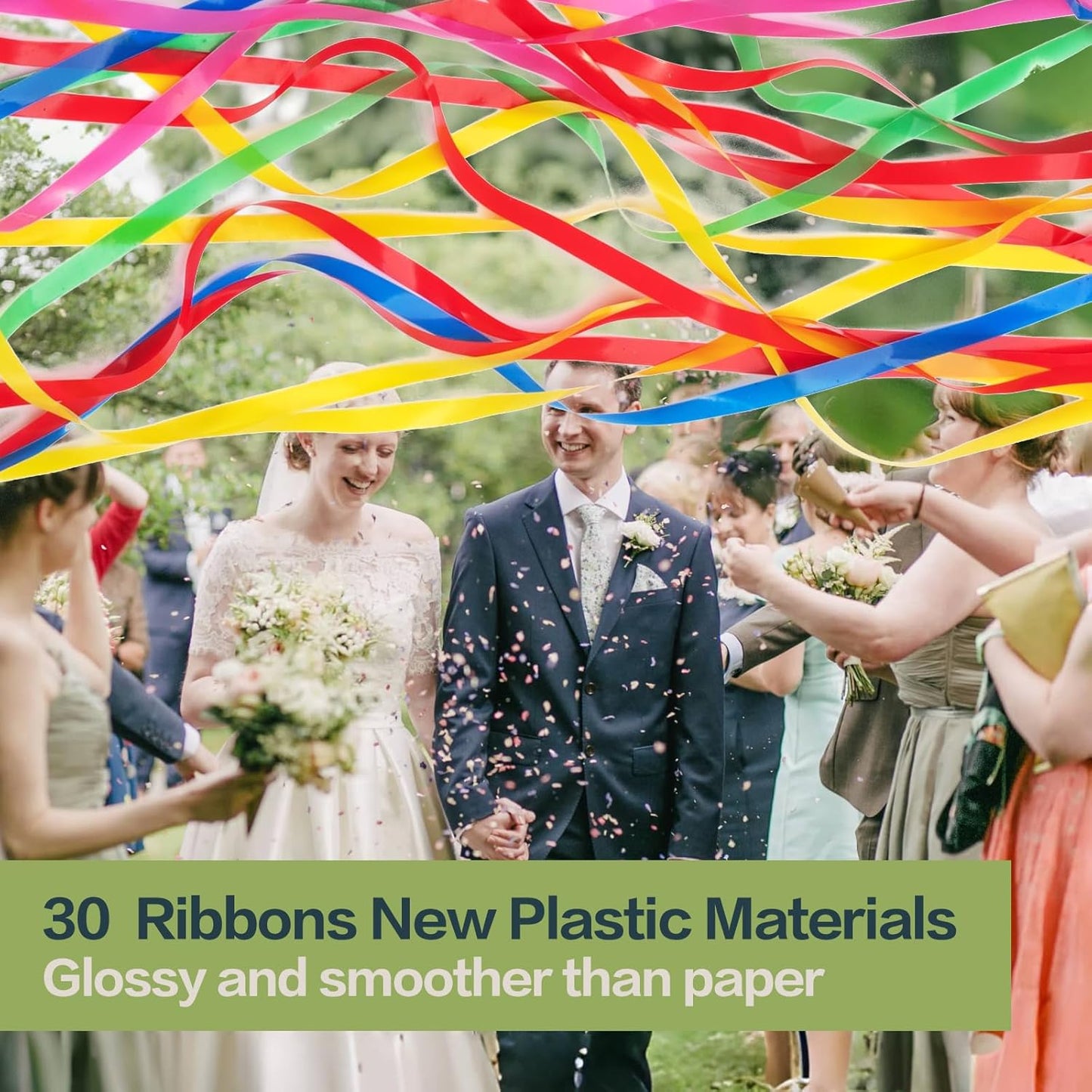 Confetti Poppers, 10Pack Plastic No Mess Streamers, Party Poppers for Birthday,Wedding,Celebrations,Graduation Party (Colorful 2, 10 Pack)