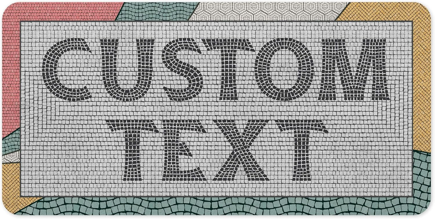 Custom Sign, Custom Street Sign, 11 Font Colors, 13 Font Styles, 4 Hole Options, 22 Sizes, 9x18 Inches, Rust Free DiBound, Fade Resistant, Made in USA by My Sign Center (Fauxsaic 2)