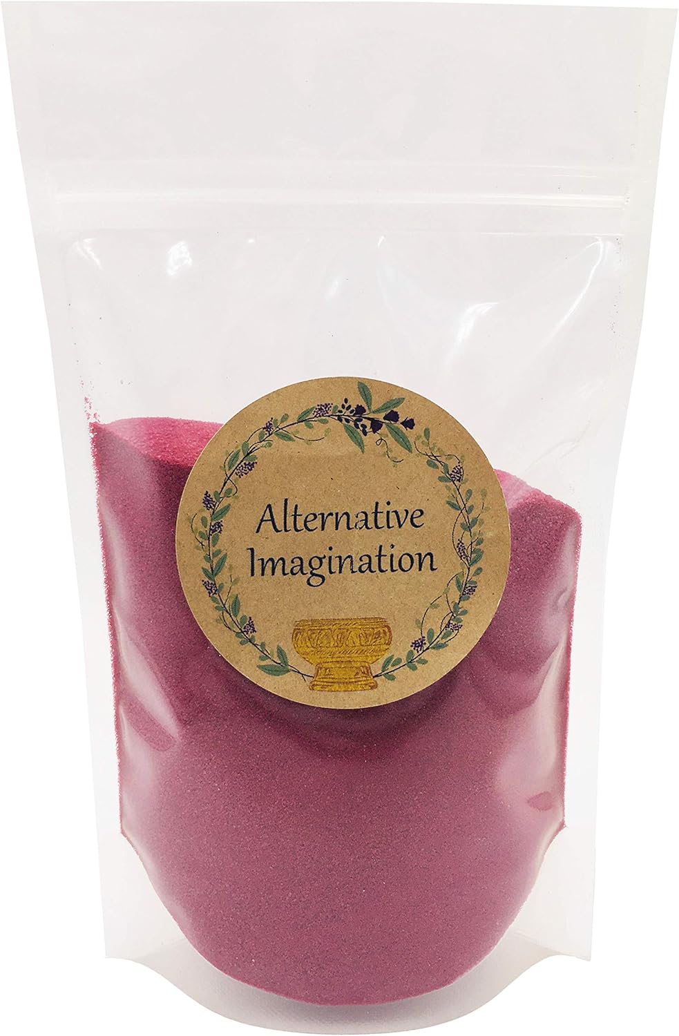 Burgundy Sand - Fine Colored Sand for Ritual Use, Zen Gardens, Incense Burners, Smudging Bowls, Unity Ceremonies, Mandalas, Spiritual Practices, Arts & Crafts by Alternative Imagination (1 Pound)