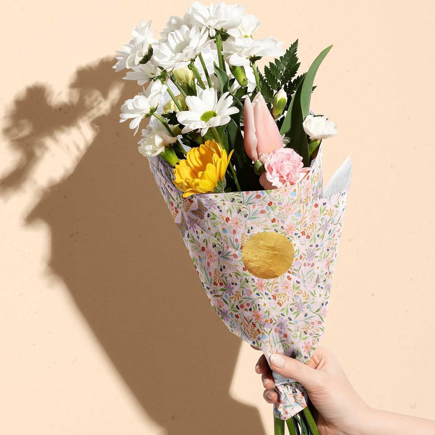 Colors of Rainbow - Meadow - 12 Sheets, 20 inch X 29 inch - Italian Print Tissue Paper for Decoupage Gift Basket Gift Bag Party Crafts (Meadow)