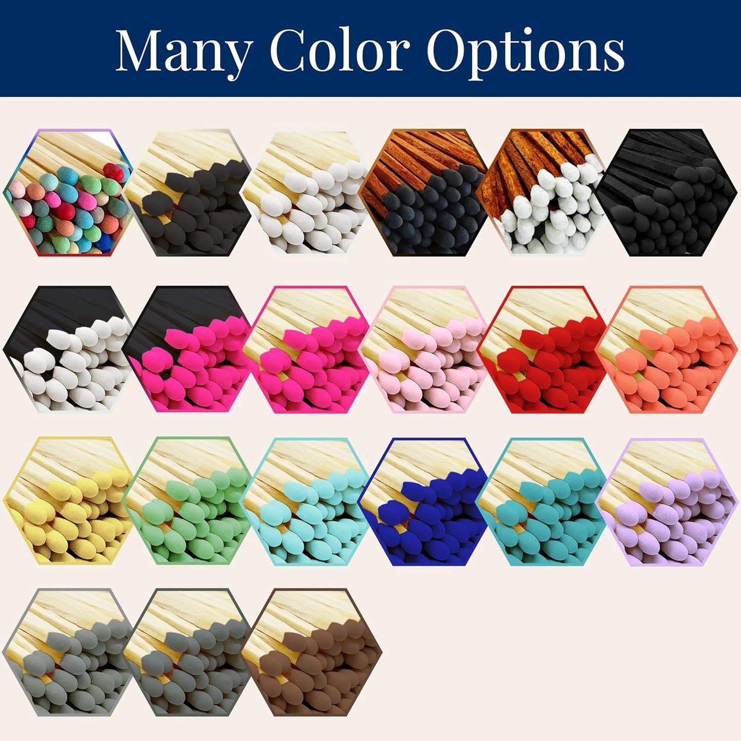 2" White Matches in a Jar + Striker Stickers Included | 100 Classy White Tip Decorative Safety Matches with a Cork Top Glass Holder | Gifts, Home Decor, & Candle Accessories by Thankful Greetings