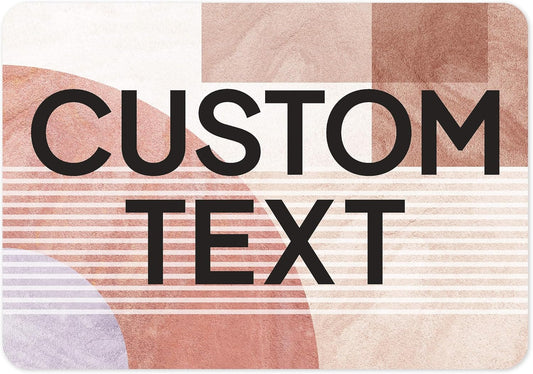 Custom Sign, Custom Street Sign, 11 Font Colors, 13 Font Styles, 4 Hole Options, 22 Sizes, 7x10 Inches, Rust Free DiBound, Fade Resistant, Made in USA by My Sign Center (Mid-Century Modern 1)