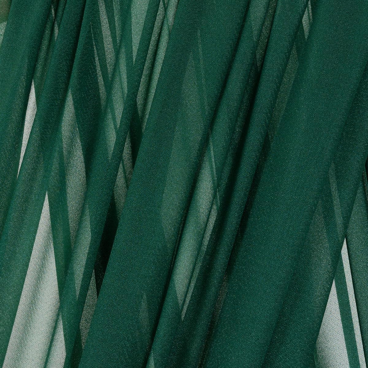 MLMC Emerald Green Wedding Arch Draping Fabric 1 Panel 29" x 20 FT Extra Long Gauze Drapes Sheer Backdrop Curtains 6.6 Yards Outdoor Drapery Panels for Wedding Ceremony Party Ceiling Decoration
