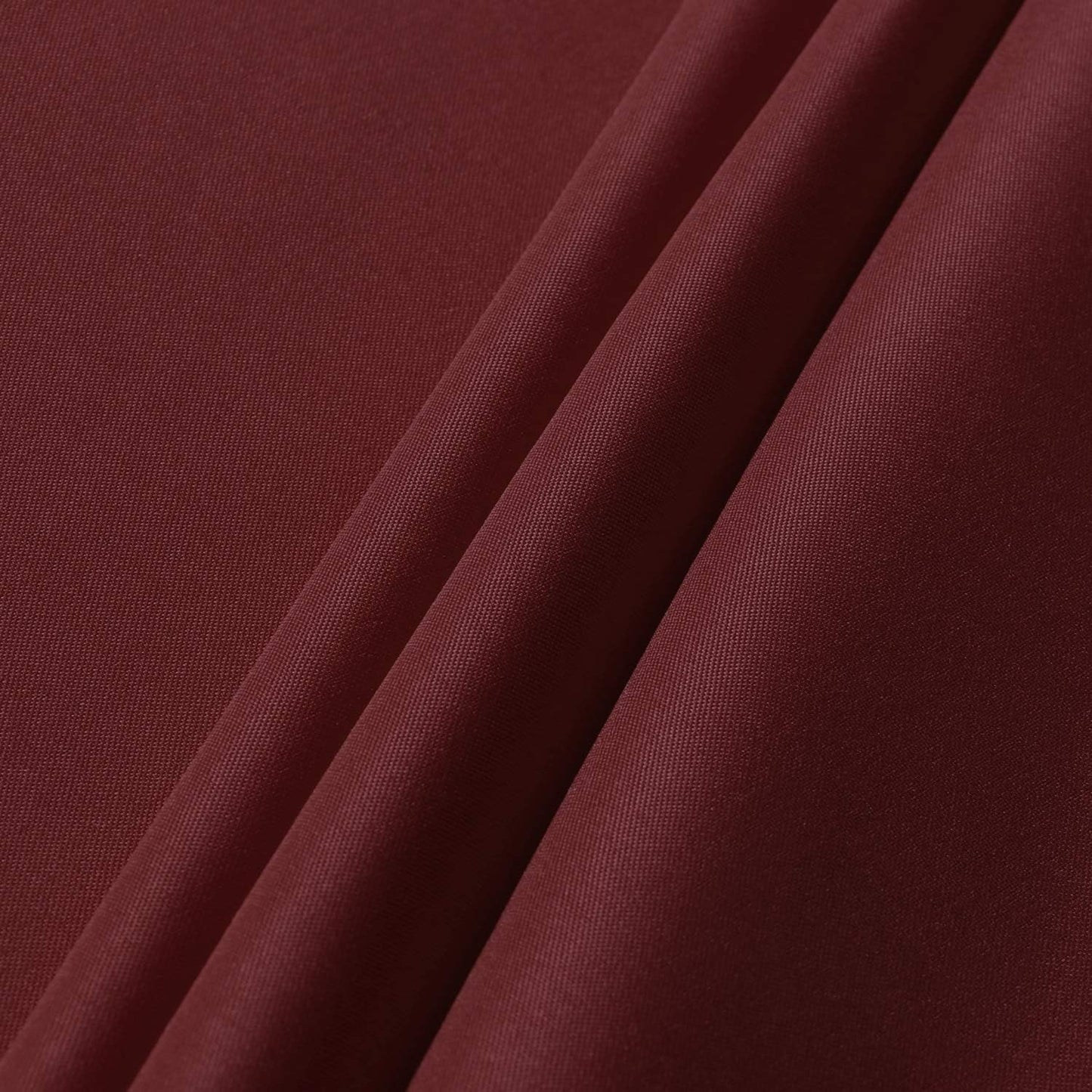 sancua Round Tablecloth - 70 Inch - Water Resistant Spill Proof Washable Polyester Table Cloth Decorative Fabric Table Cover for Dining Tables, Buffet Parties and Camping, Burgundy