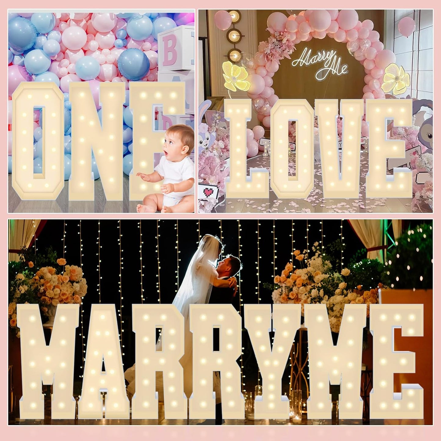 4FT Marquee Plastic Letters A - Light up Letters A Are Made from Corrugated Plastic Board - Quick Assembly Without Tools, Disassembled Components Can Be Used for Garage Sale Signs, Yard Sale Signs