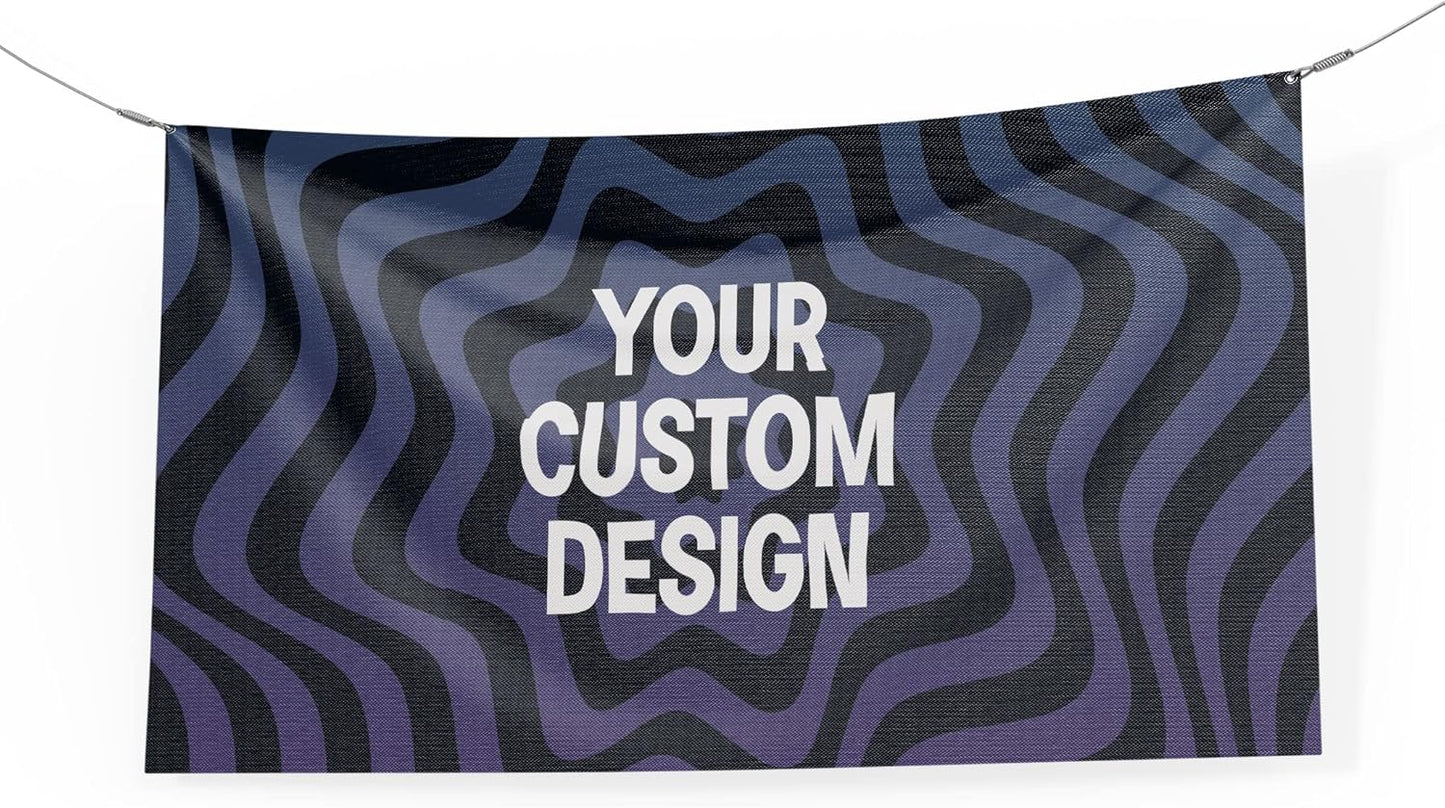 Custom Banner Large By Dreamcontroller | Personalize Polyester Wall Hanging Banner Sign For Outdoor With Image Text Logo For Business Birthday Graduation Event | Made In Usa | Hd Print