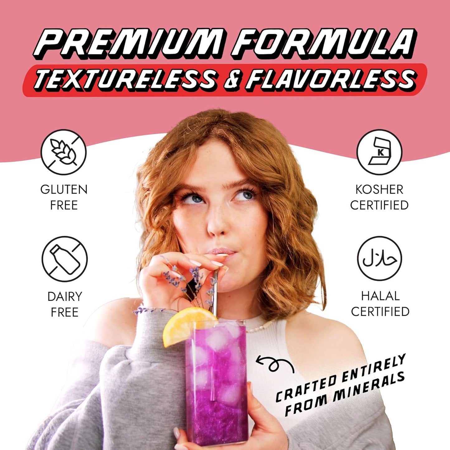 MONÉGASQUE Baby Pink Edible Glitter for Drinks 10g – Pink Edible Glitter for Cakes & Cocktails – Halloween Drink Shimmer Powder – Cocktail Sparkles for Drinks – Food & Cake Decorations Spray Sprinkles