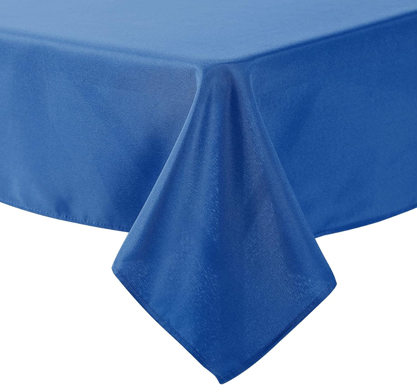 Cupuamon Square Tablecloth 90x90 inch Washable Polyester Fabric Table Cloth for Wedding Party Dining Banquet Decoration（90x90,Mediterranean Blue）