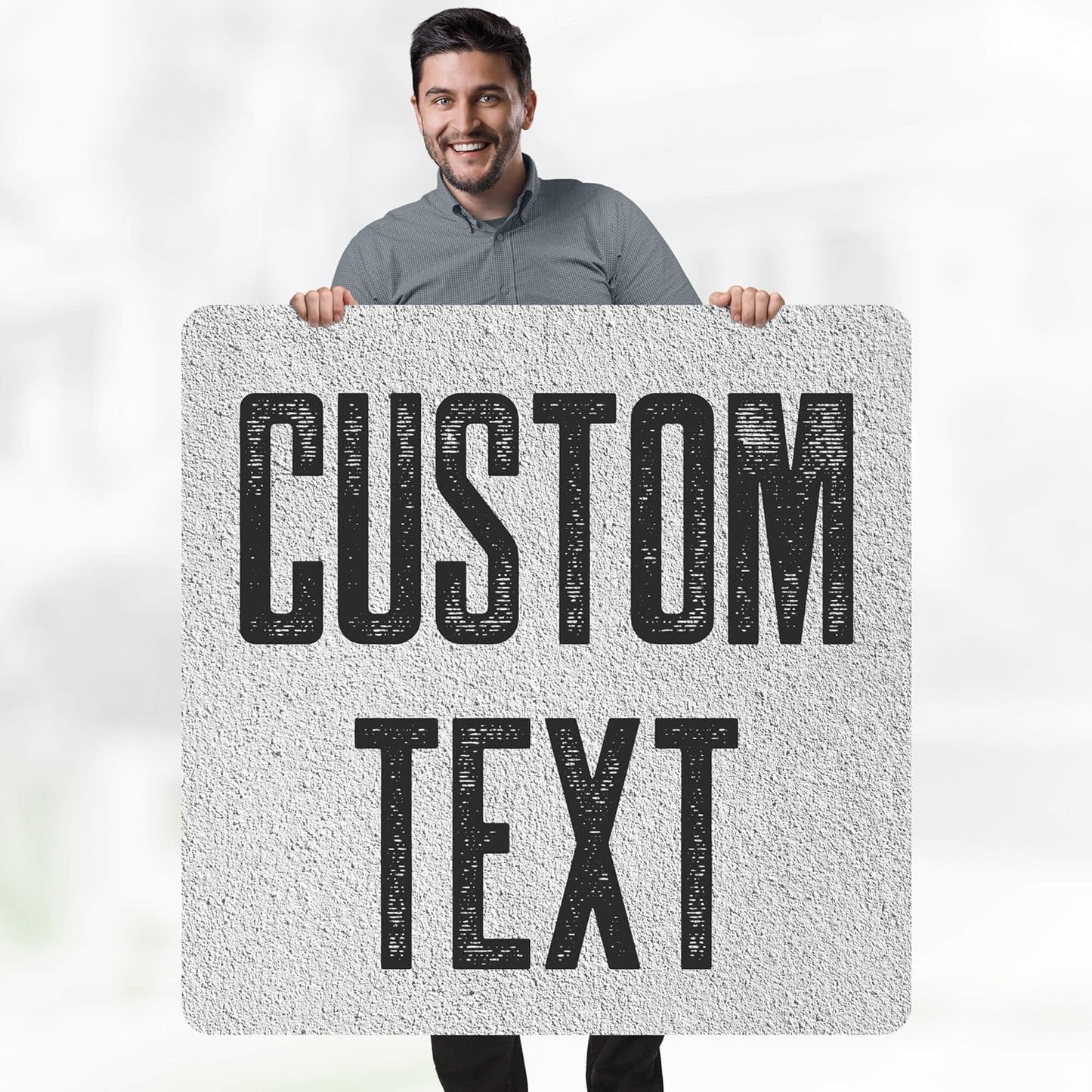 Custom Sign, Custom Street Sign, 11 Font Colors, 13 Font Styles, 4 Hole Options, 22 Sizes, 36x36 Inches, Rust Free DiBound, Fade Resistant, Made in USA by My Sign Center (Concrete)