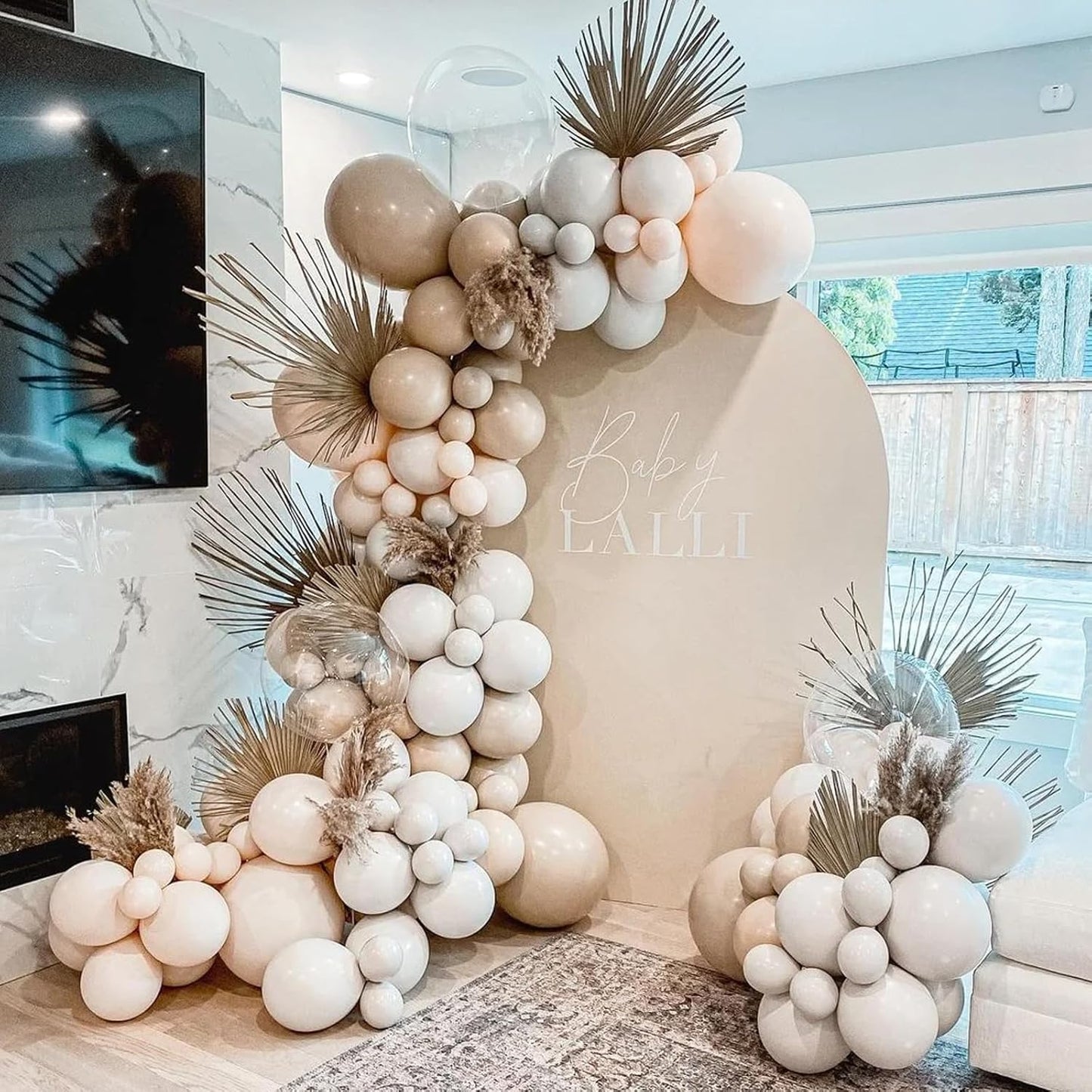 90pack Blush Balloons Different Size 18/12/10/5 Inch Blush Balloon Garland Arch Kit for Graduation, Wedding, Birthday, Princess Theme Party, Valentine's Day Party Decorations