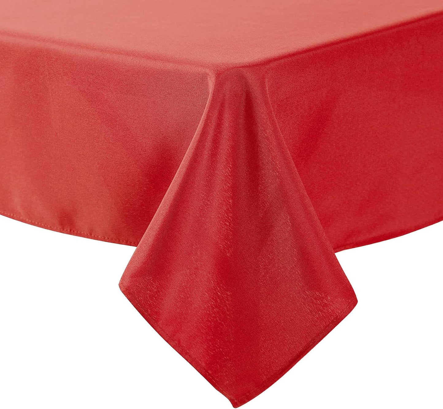 Cupuamon Square Tablecloth 90x90 inch Washable Polyester Fabric Table Cloth for Wedding Party Dining Banquet Decoration（90x90,Red）