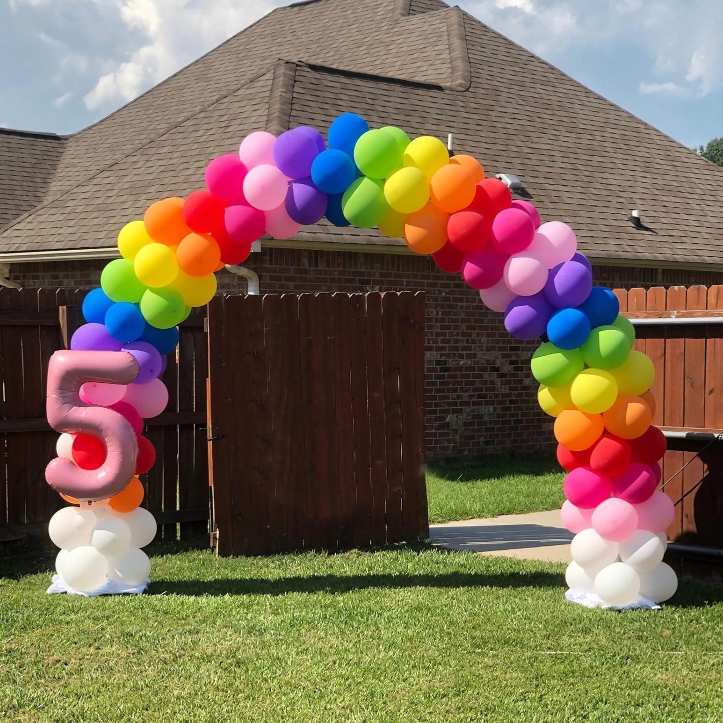 120pcs Rainbow Balloons 12 Inch Colorful Latex Balloon Garland Arch Kit for Birthday Baby Shower Anniversary Graduation Wedding Party Decorations