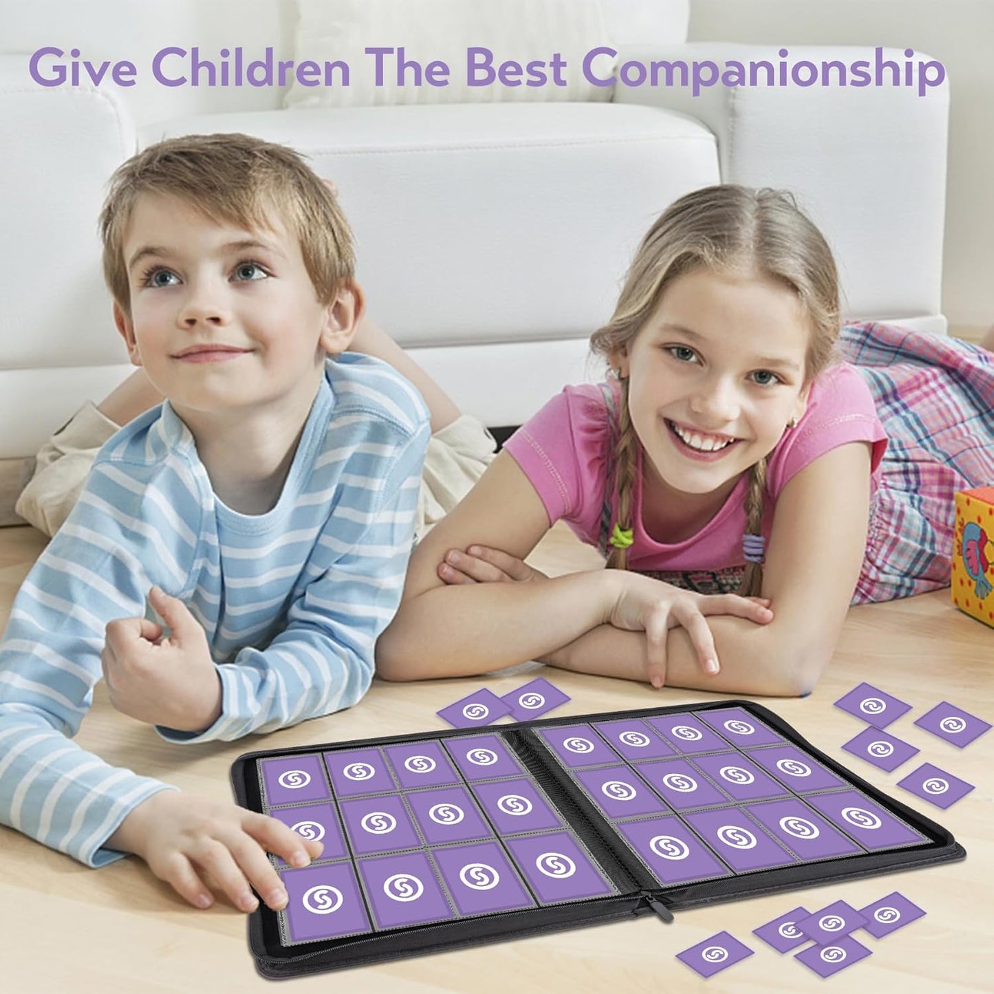 SMYV 12 Pocket Trading Card Binder, Premium PU Cover Card Binder for 720 Cards, Ringless Side Loading Card Collection Album Folders for MTG, TCG, Game Cards & Sports Cards (Grey)