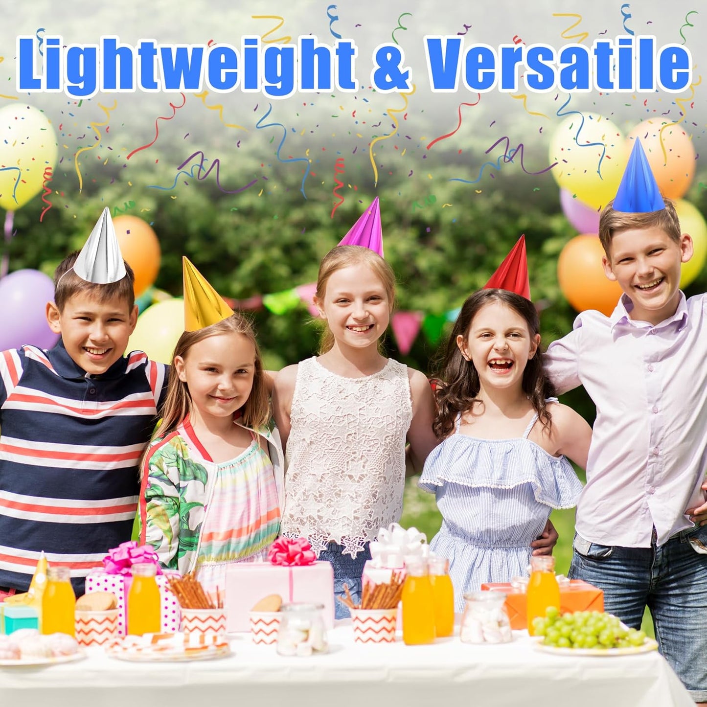 CANREVEL 12 PCS Party Hats for Kids and Adults, Party Headwear, Happy Birthday Hats, Birthday Party Decorations